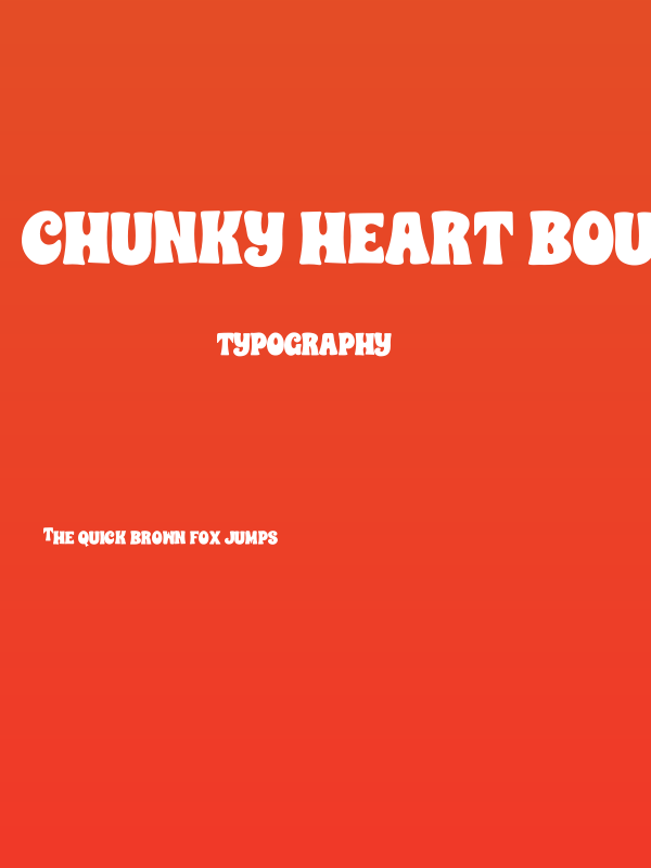 CHUNKY HEART BOUNCE Poster