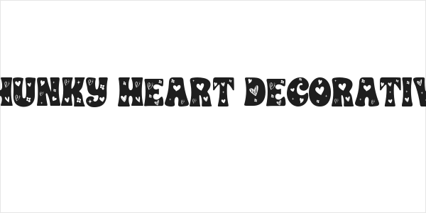CHUNKY HEART DECORATIVE Logo