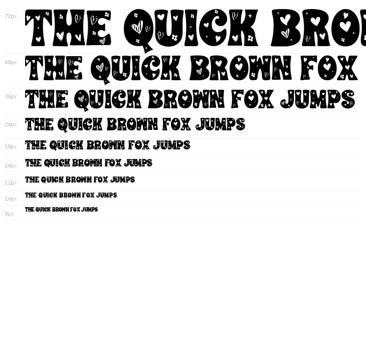 CHUNKY HEART DECORATIVE Waterfall