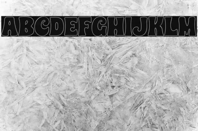 CHUNKY HEART OUTLINE Schriftart examples