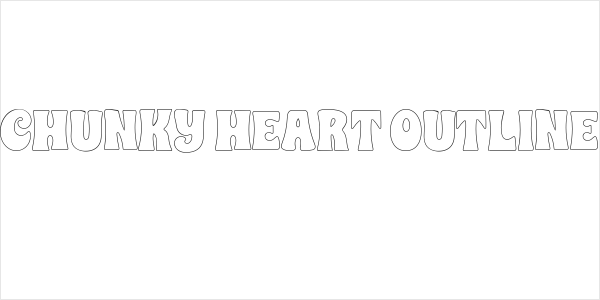 CHUNKY HEART OUTLINE Logo