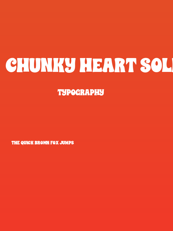 CHUNKY HEART SOLID Poster