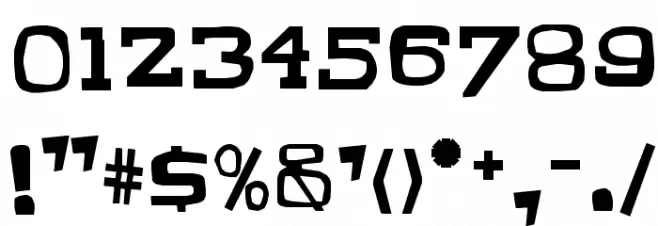 CHUNKY MUNKY SERIF Font OTHER CHARS