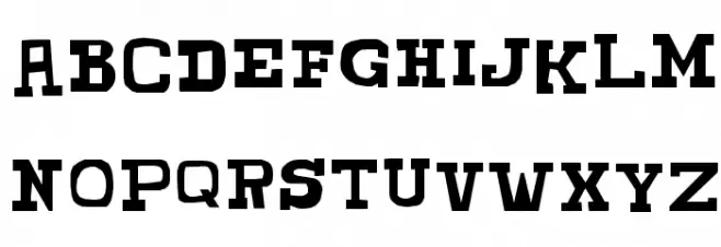 CHUNKY MUNKY SERIF Polices MAJUSCULES