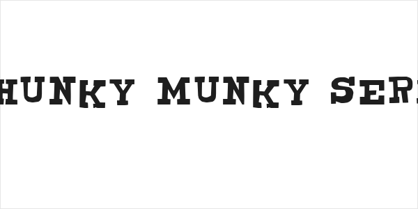 CHUNKY MUNKY SERIF Logo