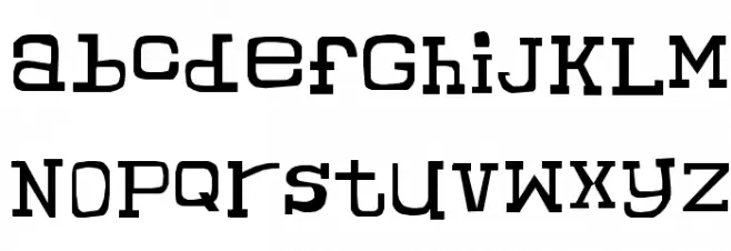 CHUNKY MUNKY SERIF Font Litere mici