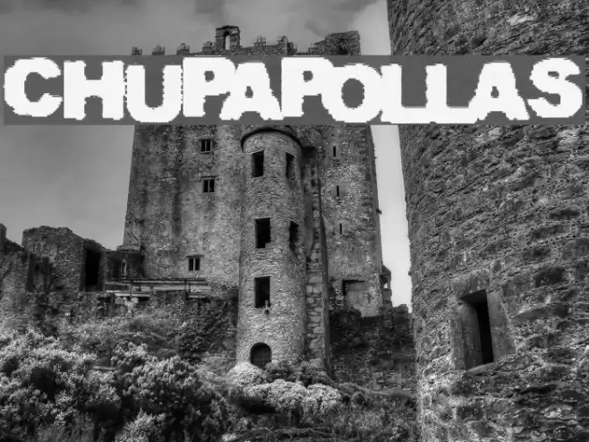 CHUPAPOLLAS Font examples