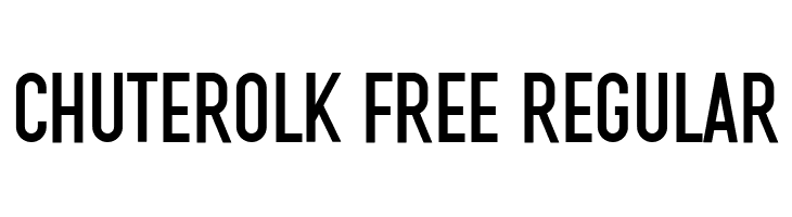 CHUTEROLK Free Regular  नि: शुल्क फ़ॉन्ट्स डाउनलोड