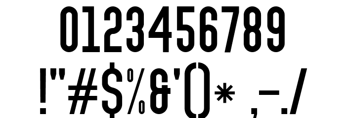CHUTEROLK Free Regular Font OTHER CHARS