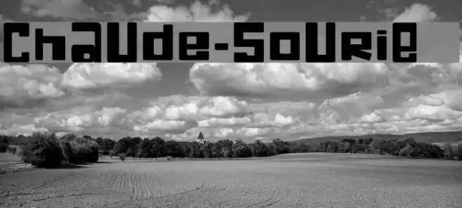 ChAUde-SoUriE   Font examples