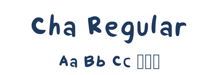Cha Regular Font Preview