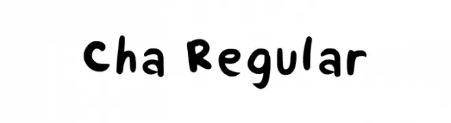 Cha Regular Caratteri