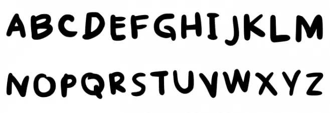 Cha Regular Caratteri MAIUSCOLE