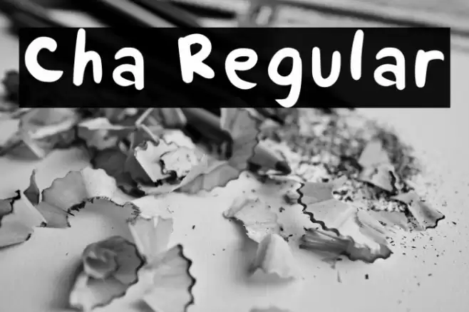 Cha Regular Caratteri examples