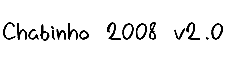Chabinho 2008 v2.0  les polices de caractères gratuit tlcharger