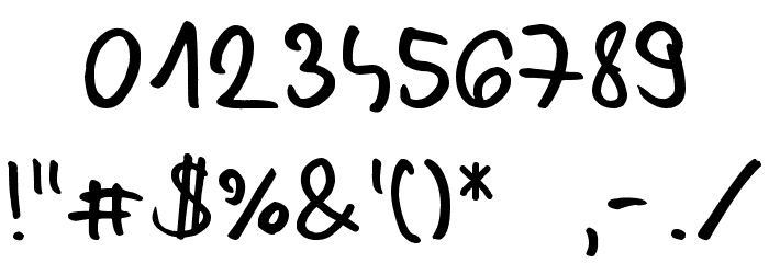 Chabinho 2008 v2.0 Font OTHER CHARS