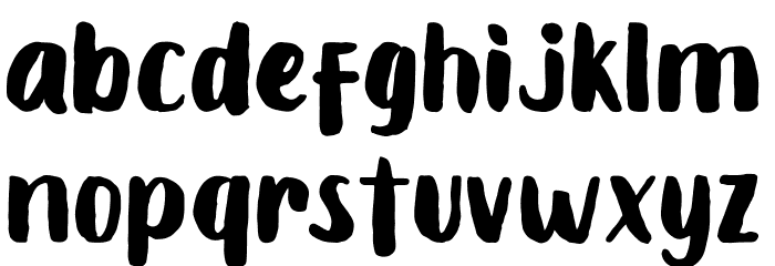 Chabitta Font LOWERCASE