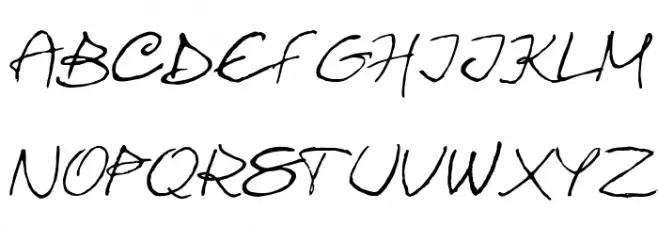 Chacross script Regular फ़ॉन्ट अपरकेस