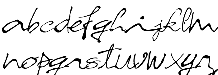Chacross script Regular Font LOWERCASE