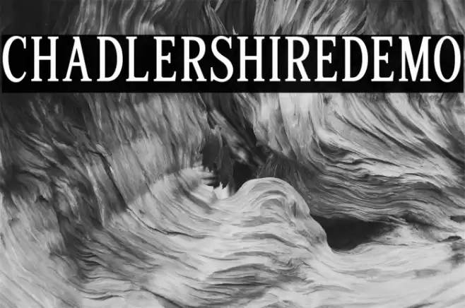 Chadlershiredemo フォント examples
