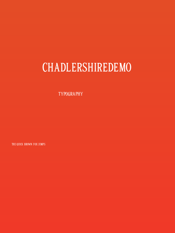 Chadlershiredemo Poster