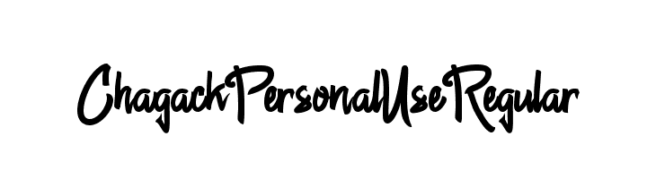 Chagack Personal Use Regular फ़ॉन्ट