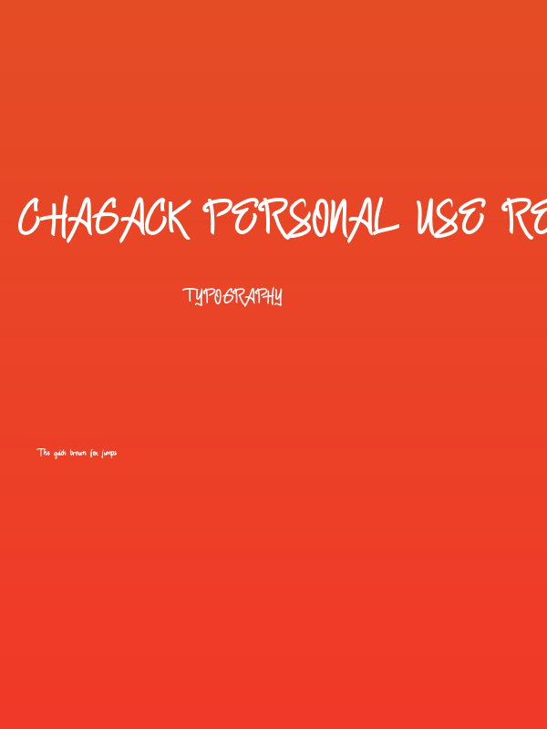 Chagack Personal Use Regular Poster