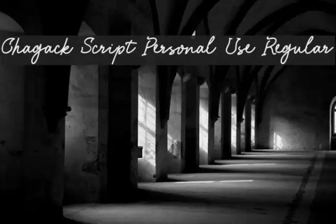 Chagack Script Personal Use Regular Font examples