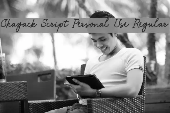 Chagack Script Personal Use Regular Font examples