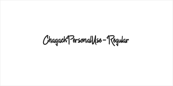 ChagackPersonalUse-Regular Logo