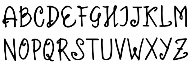 Chahna Bold 字体 大写