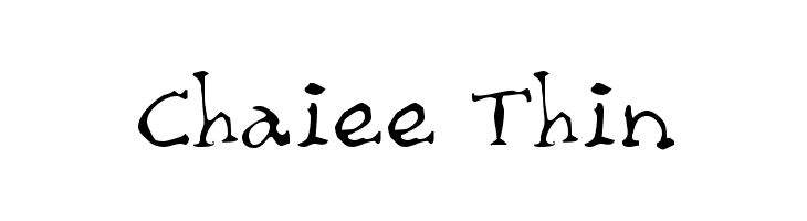 Chaiee Thin  フリーフォントのダウンロード