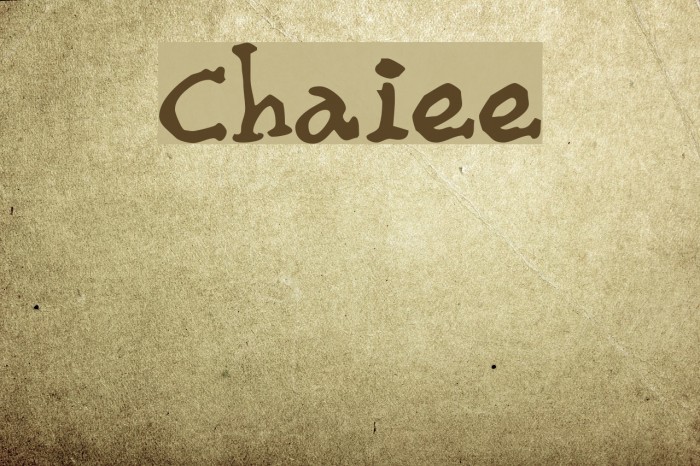 Chaiee Example 2