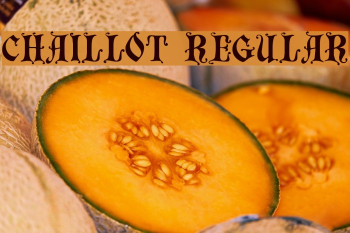 Chaillot Regular Font examples
