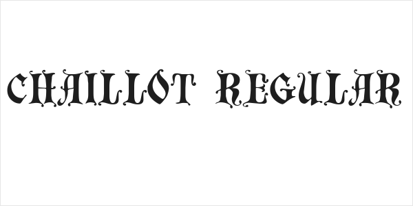 Chaillot Regular Logo