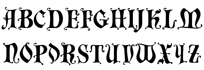 Chaillot Regular Font LOWERCASE