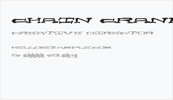 Chain Crank Business Card