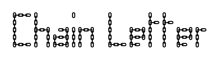 bubble font chain