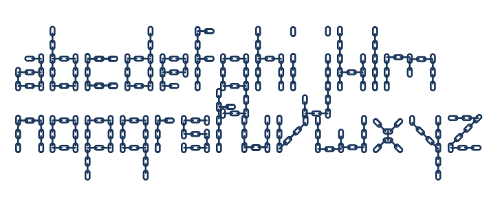 Chain Letter Lowercase