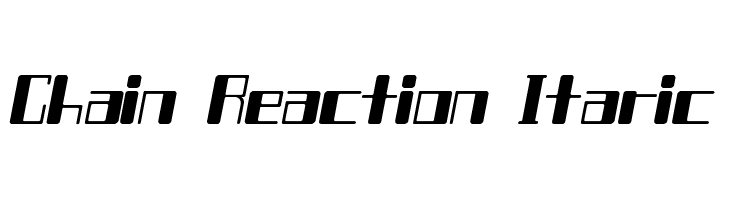 Chain Reaction Itaric  Descarca Fonturi Gratis
