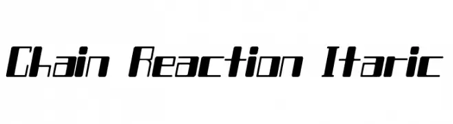 Chain Reaction Itaric  les polices de caractères gratuit tlcharger
