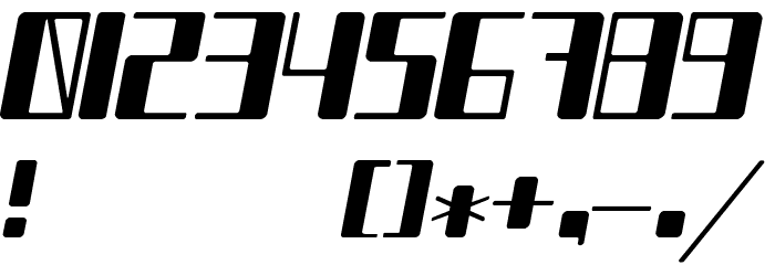 Chain Reaction Itaric Font OTHER CHARS