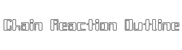 Chain Reaction Outline  フリーフォントのダウンロード