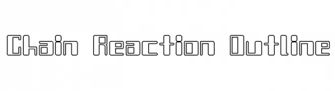 Chain Reaction Outline  नि: शुल्क फ़ॉन्ट्स डाउनलोड