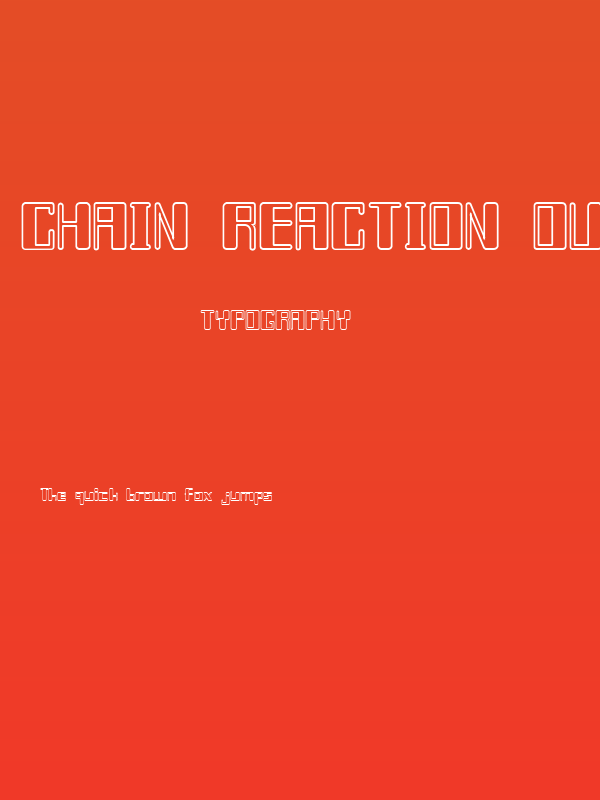 Chain Reaction Outline Poster