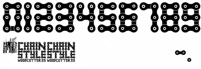 Chain Style Font OTHER CHARS