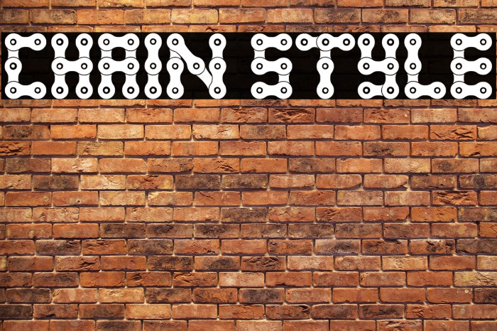 Chain Style Font examples