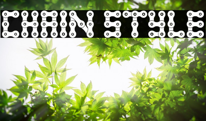 Chain Style Font examples