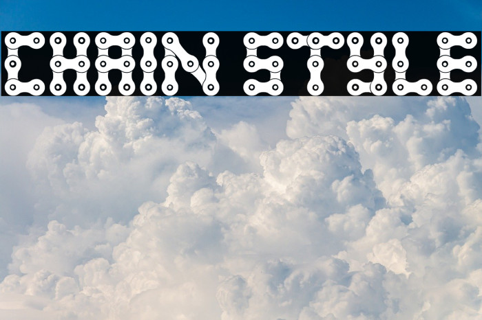 Chain Style Font examples