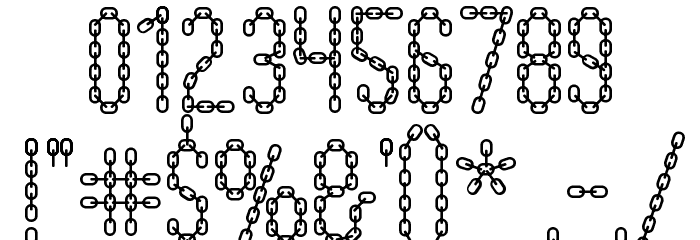 ChainFontBlack Font OTHER CHARS